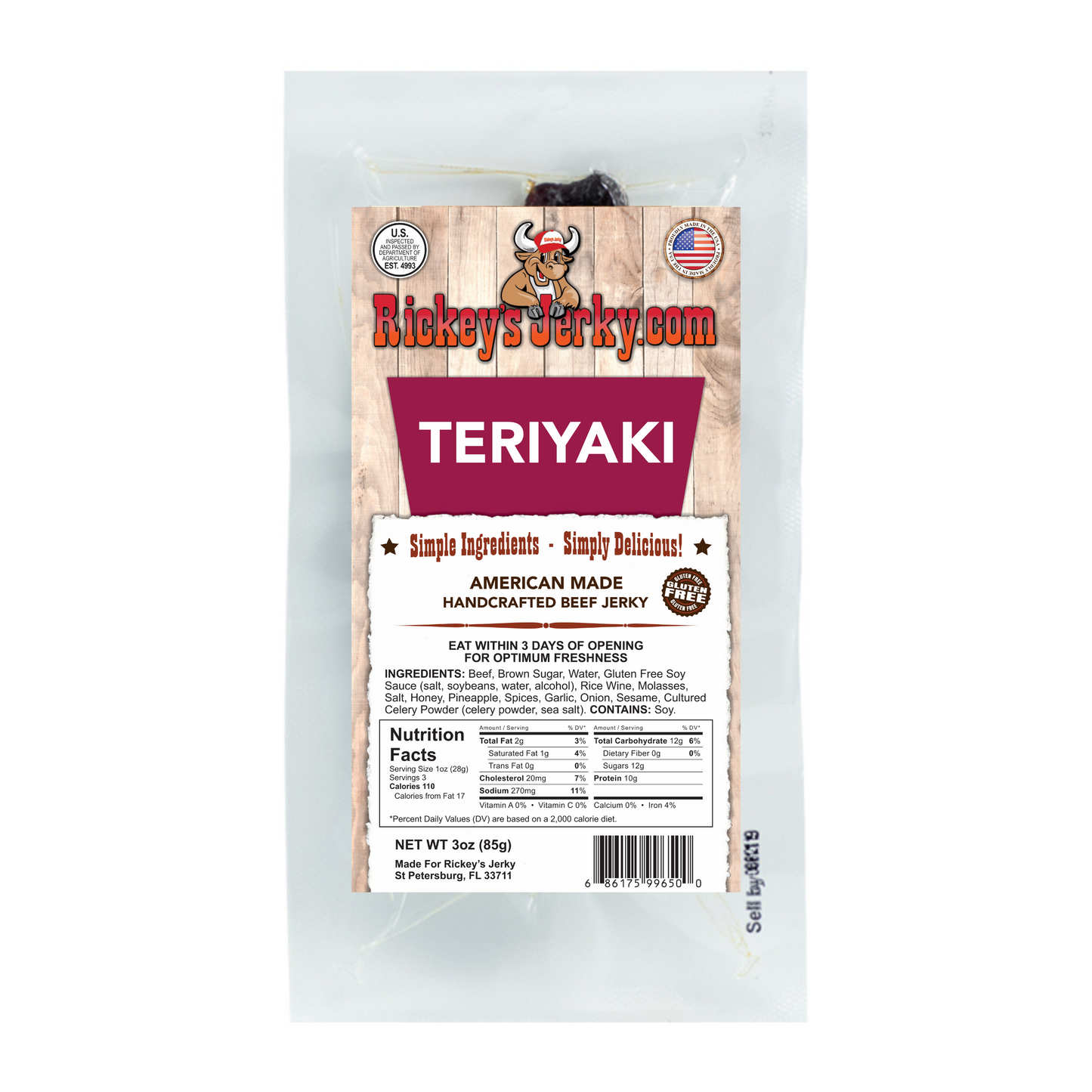 Rickey's Jerky: Teriyaki
